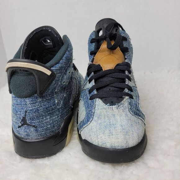Nike Air Jordan 6 Sneaker Mens Size 6 Retro “Washed Denim” CV5489-401 Shoes - Picture 6 of 10
